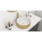 Ruvati 14 inch Bathroom Vessel Sink Round Gold Decorative Art Above Vanity Counter White Ceramic RVB0314WG - alternate 4
